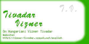 tivadar vizner business card